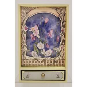 Vtg Sankyo Shoji Flying/Floating Fairy Drawered Music Box "Free As The Wind" NEW